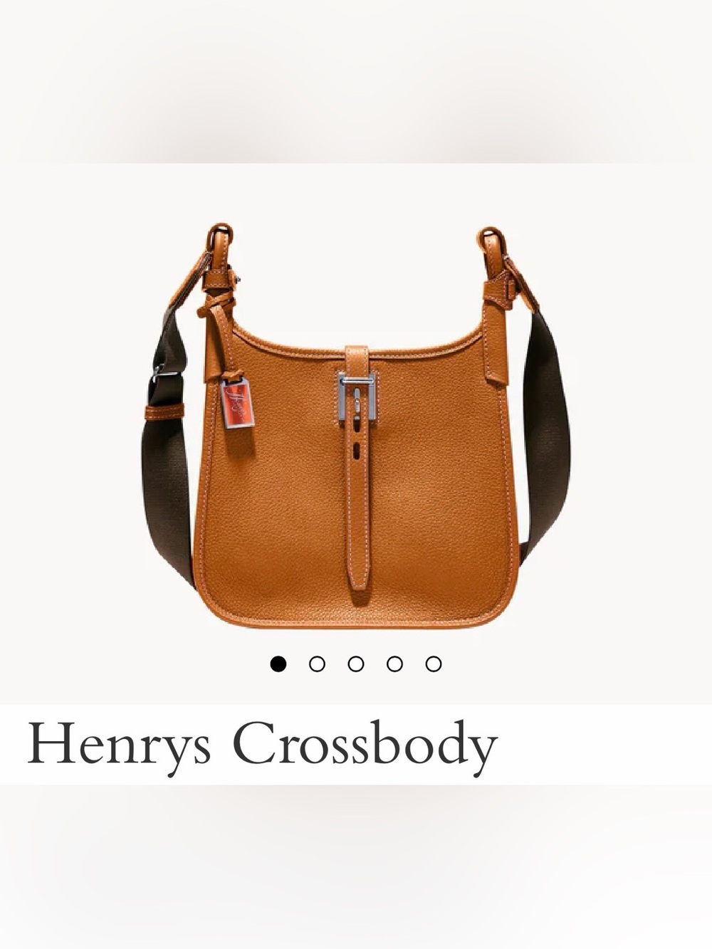 **EUC** Dooney & Bourke Tan Henrys Crossbody Bag Caramel